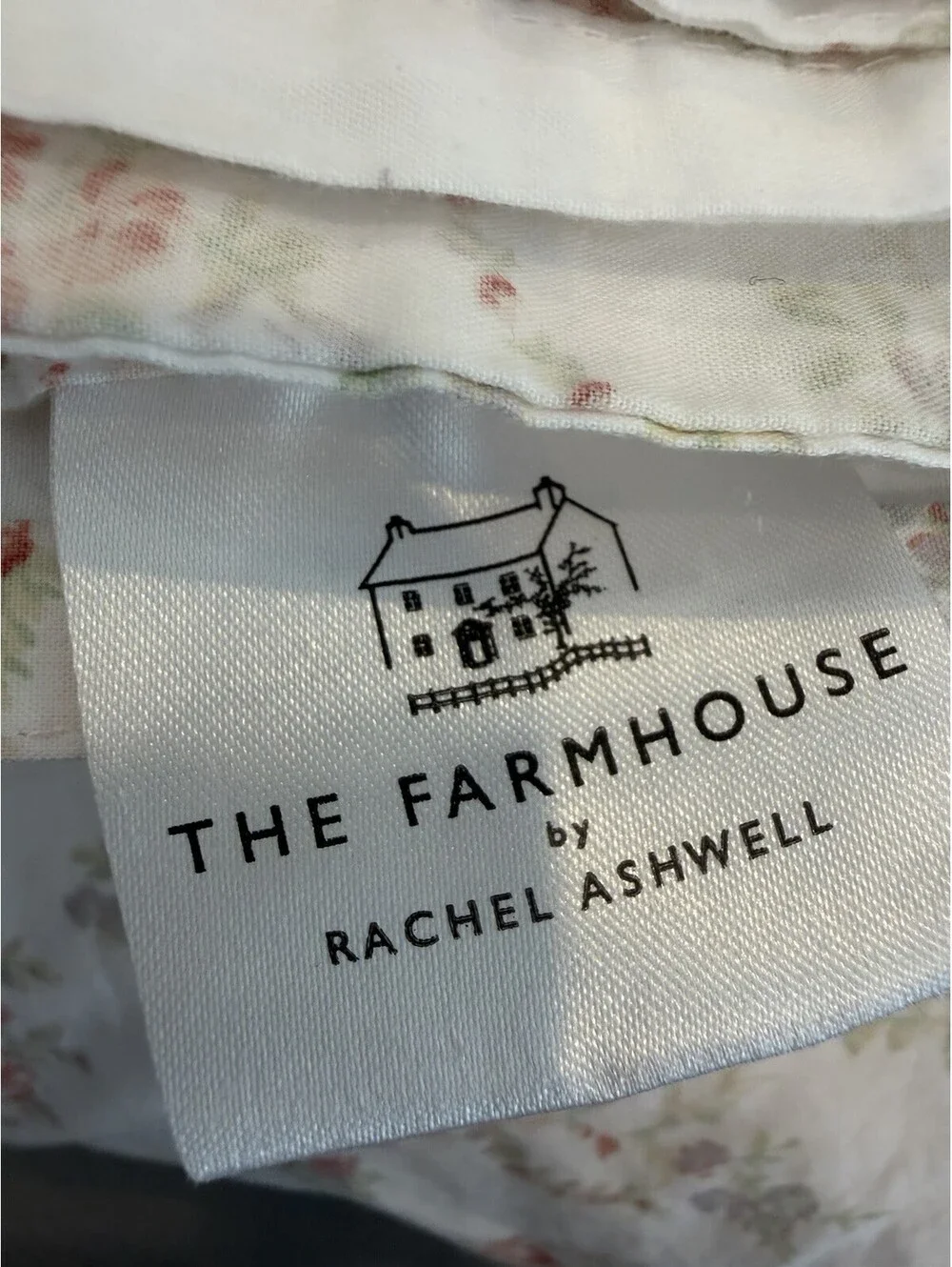 Rachel Ashwell The Farmhouse  Shabby Chic Floral Queen Sheets 4pc Set EUC